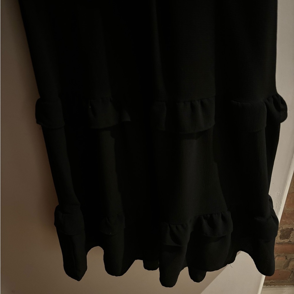 Black Short Ruffle Dress - Picture 7 of 7